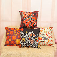 Cuscino, tessuto di cotone, Piazza, Gioielli Halloween & diversi modelli per la scelta, 450x450mm, Venduto da PC