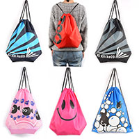 Polyester and Cotton Backpack, printing, Unisex & different designs for choice, 340x430mm, Sold By PC