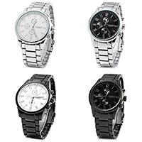 Men Wrist Watch, Stainless Steel, with Tibetan Style dial & Glass, plated, Swimming waterproof depth:10 Meters & for man, more colors for choice, 44x10mm, 22mm, Length:Approx 8.8 Inch, Sold By PC