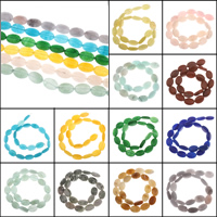 Dyed Marble Beads, Oval, more colors for choice, 12x18x5mm, Hole:Approx 1mm, Length:Approx 15.5 Inch, 5Strands/Bag, Approx 22PCs/Strand, Sold By Bag
