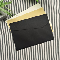 Kraft Enveloppe, rectangle, couleurs mélangées, 162x114mm, 30PC/sac, Vendu par sac