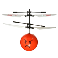 Plast Flygande boll Drone helikopter, Rund, ansiktsuttryck serie, 160x120mm, Säljs av PC