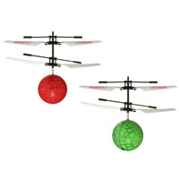 Flying Ball Lighting Drone Helikopter, Plastic, Runde, flere farver til valg, 160x120mm, Solgt af PC