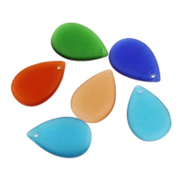 Cats Eye Pendants Teardrop mixed colors Approx 2mm Sold By PC