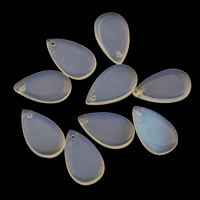 Sea Opal Μενταγιόν, Teardrop, μικτά χρώματα, 12x20x3mm, Τρύπα:Περίπου 1mm, Sold Με PC