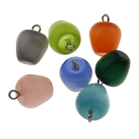 Cats Eye Pendants with zinc alloy bail Apple mixed colors Approx 2mm Sold By PC