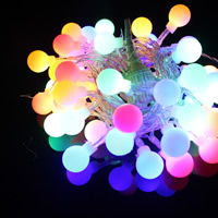 Plastic LED Christmas Light, different length for choice & Christmas jewelry, more colors for choice, Sold By Strand