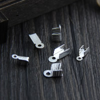 925 Sterling Silver Cord Tips, different size for choice, Sold By Lot