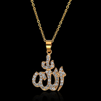 Zinc Alloy smykker halskæde, guldfarve belagt, oval kæde & for kvinde & med rhinestone, bly & cadmium fri, 45x30mm, Solgt Per Ca. 16.5 inch Strand