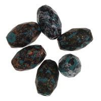 Akryl smykker perler, Drum, facetteret, 9x13.50x9mm, Hole:Ca. 2mm, Ca. 850pc'er/Bag, Solgt af Bag
