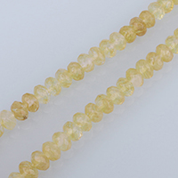 Kaffe Stone Beads, Rondelle, facetteret, 5x8mm, Hole:Ca. 1mm, Ca. 79pc'er/Strand, Solgt Per Ca. 15 inch Strand