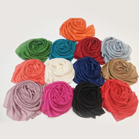 Fashion Scarf, Polyester, more colors for choice, 180cm, Sold By PC