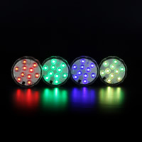 Polystyrene LED Waterproof Lights, Flower, change color automaticly, 70x25mm, Sold By PC