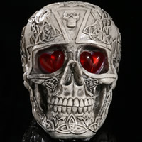 Decoração de Halloween, resina, Crânio, Jóias de Halloween & Vario tipos a sua escolha & Efeito, 150x40x115mm, vendido por PC