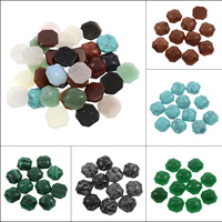 Кольё из камней, Полудрагоценный камень, Восьмиугольник, различные материалы для выбора, 18x18x6mm, 100ПК/сумка, продается сумка