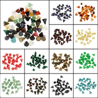 Pedras preciosas de cabochons , misto de pedras semi-preciosas, Cónico, materiais diferentes para a escolha, 10x12mm, 100PCs/Bag, vendido por Bag