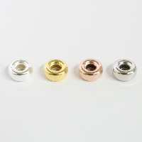 925 Sterling Silver Spacer Bead, Rondelle, plated, different size for choice, more colors for choice, Hole:Approx 2-3mm, Sold By Lot
