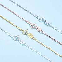 925 Sterling Silver Necklace Chain plated Sold Per Approx 18 Inch Strand