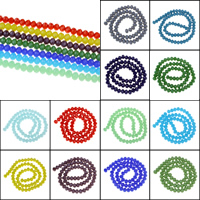 Crystal Beads, different size for choice & faceted, more colors for choice, Hole:Approx 1mm, Length:Approx 15 Inch, Sold By Bag