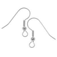 Stainless Steel Hook Earwire, original color, 20x9mm, 100PCs/Bag, Sold By Bag