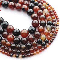 Perles agates miracles naturelles, agate miracle, Rond, normes différentes pour le choix, Vendu par Environ 15 pouce brin