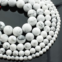 Türkis Perlen, rund, verschiedene Größen vorhanden, verkauft per ca. 15 ZollInch Strang