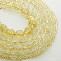 Natural Citrine Beads Round November Birthstone Sold Per Approx 15 Inch Strand