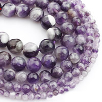 Natürliche Amethyst Perlen, rund, Februar Birthstone & verschiedene Größen vorhanden, verkauft per ca. 15 ZollInch Strang