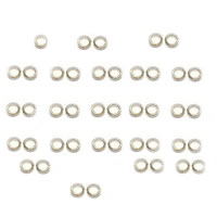 Brass Linking Ring, Donut, silver color plated, 4mm, 500PCs/Bag, Sold By Bag