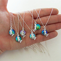 Unisex náhrdelník, Zinek, s Pryskyřice, oválný řetězu, více barev na výběr, nikl, olovo a kadmium zdarma, 12mm, Prodáno za Cca 17.5 inch Strand