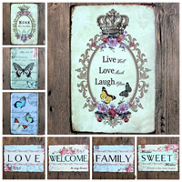 Tin Painting Iron Rectangle printing & with letter pattern Sold By PC