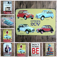 Tin Painting, Iron, Rectangle, printing, different designs for choice, more colors for choice, 200x300mm, Sold By PC