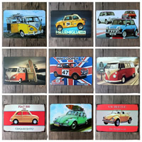 Tin Painting, Iron, Rectangle, printing, different designs for choice, more colors for choice, 200x300mm, Sold By PC