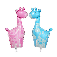 Balloons, Aluminum Foil, Giraffe, more colors for choice, 570x950mm, Sold By PC