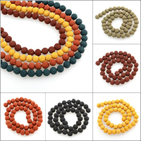 Polymer Ton Perlen , rund, keine, 8mm, Bohrung:ca. 1mm, ca. 48PCs/Strang, verkauft per ca. 15.5 ZollInch Strang
