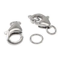 925 Sterling Silver Lobster Claw Clasp, 15mm, 10x7x3mm, Hole:Approx 5mm, Sold By PC