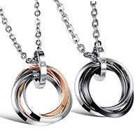 Unisex ожерелье, нержавеющая сталь, Другое покрытие, Мужская & разный размер для выбора & Овальный цепь, Продан через Приблизительно 19.5 дюймовый Strand