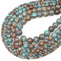 Cloisonne Stone Beads, Round, different size for choice, Hole:Approx 1mm, Sold Per Approx 15.5 Inch Strand
