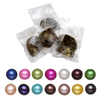 "Akoya Cultured Sea Pearl Oyster Beads", Akoya dirbtiniu būdu išauginti perlai, Bulvė, daugiau spalvų pasirinkimas, 7-8mm, Pardavė PC