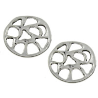 Tibetan Style Jewelry Cabochons, antique silver color plated, lead & cadmium free, 19x21x2mm, 500PCs/Bag, Sold By Bag