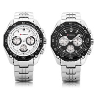 CURREN® Men Jewelry Watch Zinc Alloy with Glass plated for man & waterproof 21mm Length Approx 9.4 Inch Sold By PC