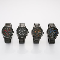 Curren® män smycken Watch, Zink Alloy, med Glas, plated, för människan & vattentät, fler färger för val, 37x12mm, 22mm, Längd Ca 9.4 inch, Säljs av PC