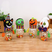 Decoração de Halloween, Tecido Napped, with plástico, Jóias de Halloween & Vario tipos a sua escolha, 200x65mm, 2PCs/Bag, vendido por Bag