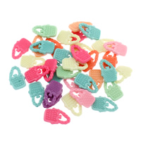 Ακρυλικό Μενταγιόν, Τσάντα, μικτά χρώματα, 12x20x3mm, Τρύπα:Περίπου 2mm, 500G/τσάντα, Sold Με τσάντα