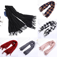 Cashmere and 100% Acrylic Scarf & Shawl, different designs for choice, 180x65cm, Sold By PC