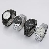 Curren® män smycken Watch, Zink Alloy, med Glas, plated, för människan & vattentät, fler färger för val, 37x10mm, 24mm, Längd Ca 9.4 inch, Säljs av PC
