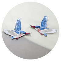 Stoff Sewing -on -Patch, Vogel, Stickerei, Kann gebügelt werden & verschiedene Stile für Wahl, 80x62mm, verkauft von PC