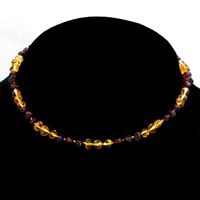 Agat halskæde, Rav, naturlig, for børn, flere farver til valg, 330mm, Solgt Per Ca. 13 inch Strand