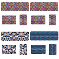 Polyester Bodenmatte, Rechteck, verschiedene Größen vorhanden & verschiedene Muster für Wahl, verkauft von PC