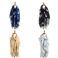 Mode Halstørklæde, Voile Fabric, flere farver til valg, 180x90cm, Solgt af PC
